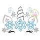 Unicorn Horn Snowflakes Embroidery | Machine Embroidery Designs by JuJu
