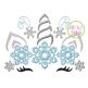 Unicorn Horn Snowflakes Embroidery | Machine Embroidery Designs by JuJu