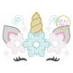 Unicorn Horn Snowflakes Motif | Machine Embroidery Designs by JuJu