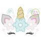 Unicorn Horn Snowflakes Motif | Machine Embroidery Designs by JuJu