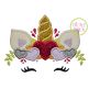 Unicorn Horn with Hearts Applique | Machine Embroidery Designs by JuJu