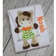 Unicorn in the Swing Boy Applique | Machine Embroidery Designs by JuJu