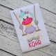 Unicorn in the Swing Girl Applique| Machine Embroidery Designs by JuJu