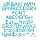 Urban Way Embroidery Font | Machine Embroidery Designs by JuJu