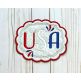 ITH Patriotic USA Mug Rug | Machine Embroidery Designs by JuJu