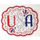ITH Patriotic USA Mug Rug | Machine Embroidery Designs by JuJu