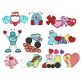 Hearts Aplenty Applique Machine Embroidery Designs by JuJu  with cute monster designs, truck, and cupcake embroidery