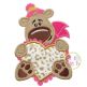 Valentine Bear Applique | Machine Embroidery Designs by JuJu