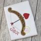 Valentine Bow and Arrow Applique | Machine Embroidery Designs by JuJu