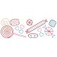 Valentine Candy Border Bean Embroidery | Machine Embroidery Designs by JuJu