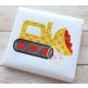 Valentine Bulldozer Applique | Machine Embroidery Designs by JuJu