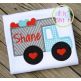 Valentine Truck Applique | Machine Embroidery Designs by JuJu