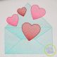 Valentine Envelope Sketch | Machine Embroidery Designs by JuJu