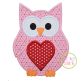 Valentine Owl Heart Applique | Machine Embroidery Designs by JuJu