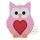 Valentine Owl Heart Applique | Machine Embroidery Designs by JuJu