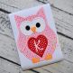 Valentine Owl Heart Applique | Machine Embroidery Designs by JuJu