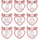 Valentine Applique Alphabet