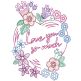 Valentines Greeting Cards 1 Digital Embroidery Designs by JuJu