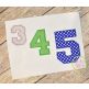 I2S Varsity Numbers Applique | Machine Embroidery Designs by JuJu