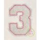 I2S Varsity Numbers Applique | Machine Embroidery Designs by JuJu