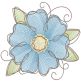 Vintage Sketch Flowers 1 Machine Embroidery Designs by JuJu