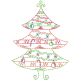 Vintage Stitch Sweet Christmas Trees Machine Embroidery Designs by JuJu
