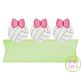 Volleyball Bow Trio Banner Sketch Embroidery Design | Machine Embroidery Designs by JuJu