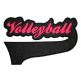 Volleyball tail Applique | Machine Embroidery Designs by JuJu