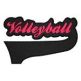 Volleyball tail Applique | Machine Embroidery Designs by JuJu