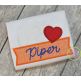 Volleyball Heart Banner Applique Design | Machine Embroidery Designs by JuJu