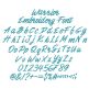 Warrior Embroidery Font | Machine Embroidery Designs by JuJu