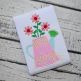 Watering Can with Flowers Applique | Machine Embroidery Designs by JuJu