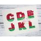 I2S Watermelon Alphabet Applique Set | Machine Embroidery Designs by JuJu