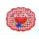 ITH Patriotic Watermelon Mug Rug | Machine Embroidery Designs by JuJu