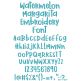 Watermelon Margarita Embroidery Font | Machine Embroidery Designs by JuJu