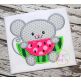 Watermelon Mouse Applique | Machine Embroidery Designs by JuJu