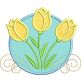 Welcome Spring Applique Machine Embroidery Designs by JuJu 