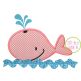 Whale Applique | Machine Embroidery Designs by JuJu