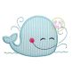 Whale 3 Applique | Machine Embroidery Designs by JuJu
