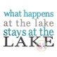 What Happens at the Lake Stays at the Lake Embroidery | Machine Embroidery Designs by JuJu