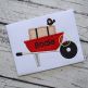 Wheelbarrow Hay Crow Applique | Machine Embroidery Designs by JuJu