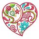Whimsical Doodle Hearts Machine Embroidery Designs by JuJu
