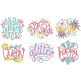 Whimsical Words Machine Embroidery Designs by JuJu