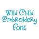 Wild Child Embroidery Font | Machine Embroidery Designs by JuJu