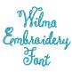 Wilma Embroidery Font | Machine Embroidery Designs by JuJu