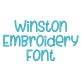 Winston Embroidery Font | Machine Embroidery Designs by JuJu