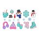 Winter Alphabet Embellishment Kit | Machine Embroidery Designs by JuJu	