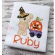 Witch Bear Wagon Applique | Machine Embroidery Designs by JuJu