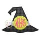 Witch Hat Monogram Applique | Machine Embroidery Designs by JuJu