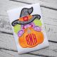 Witch Pumpkin Peeker Applique | Machine Embroidery Designs by JuJu